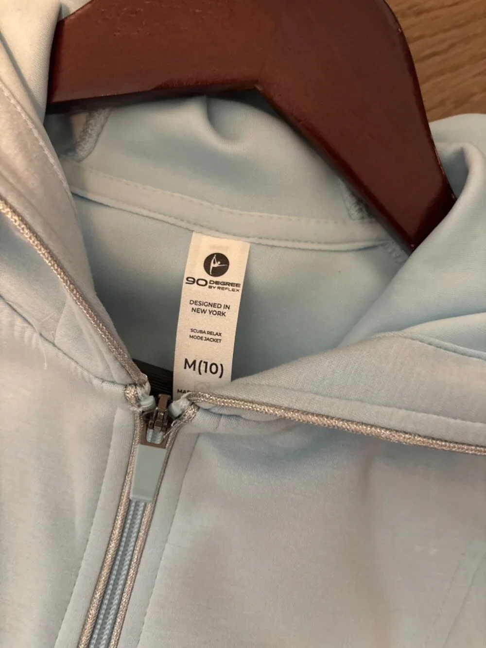 90 Degree by Reflex Girls 2-Piece Light Blue Hoodie & Jogger Set Size M (10)